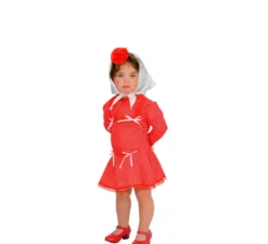 Costume rosso da Chulapa per bambina
