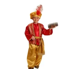 Costume rosso da pagina reale per un ragazzo