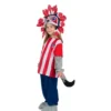 Costume rosso e bianco dell'Indi Atlético de Madrid per bambino