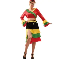 Costume rosso rumbera per donna