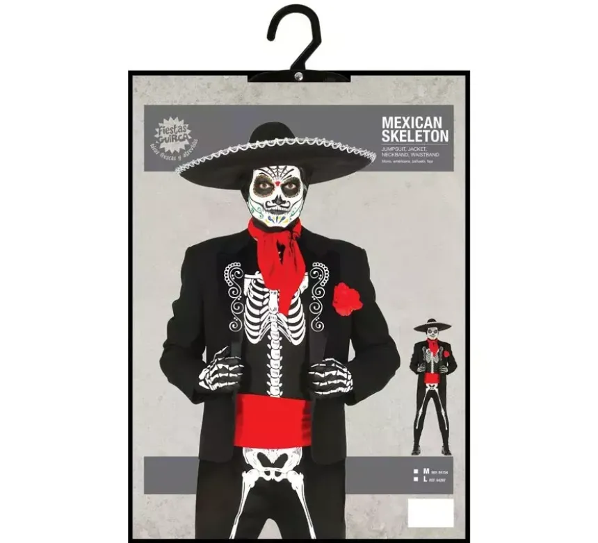 Costume scheletro messicano
