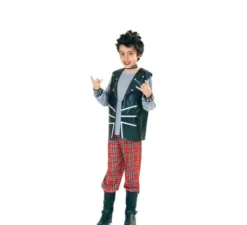 Costume scozzese scozzese a quadri per un ragazzo