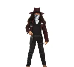 costume scuro Borgogna Cowgirl per le ragazze