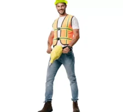 Costume sexy da operaia con strumento per uomo