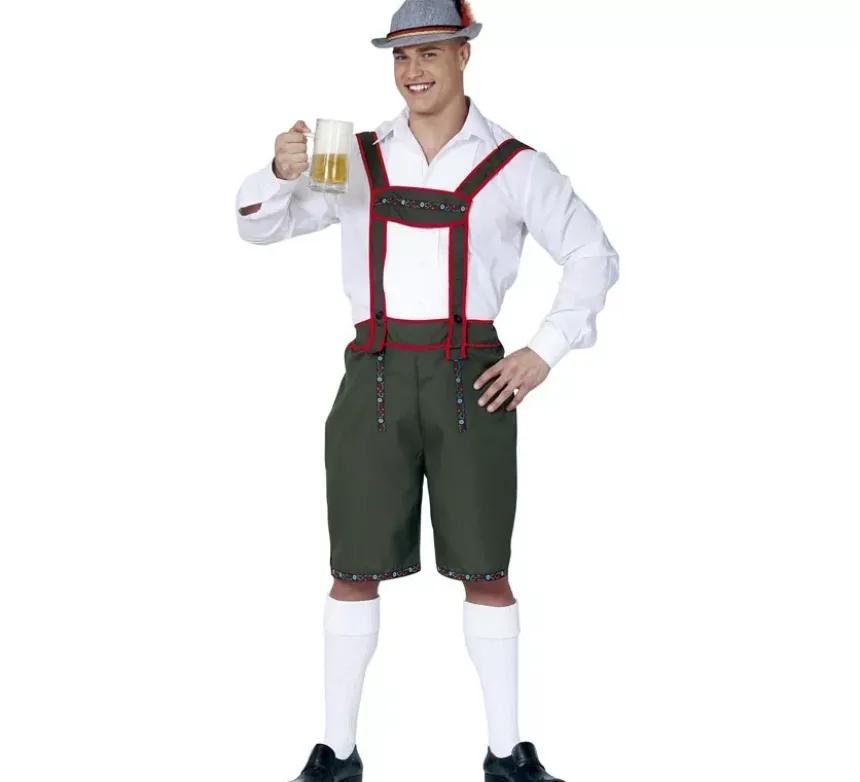 Costume tirolese verde per uomo