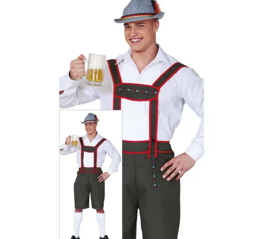 Costume tirolese verde per uomo