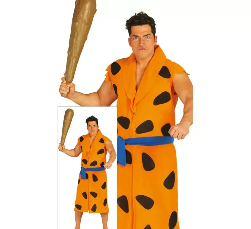 Costume troglodita dell'età della pietra per un uomo