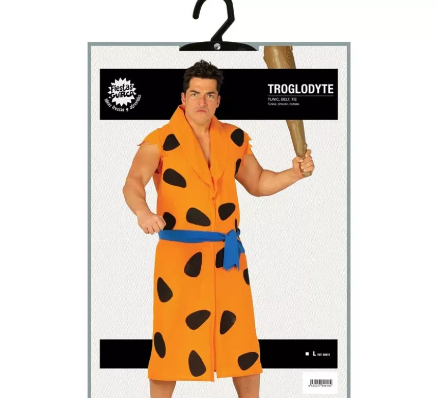 Costume troglodita dell'età della pietra per un uomo
