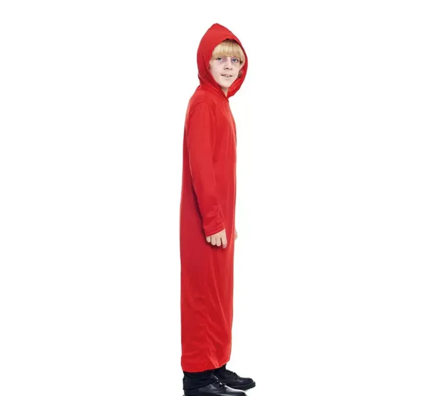 Costume tunica rossa per bambini