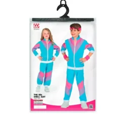 Costume tuta blu anni '80 per bambini e ragazzi