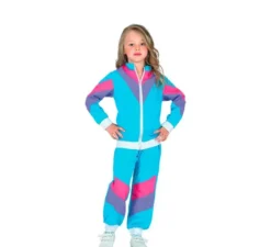 Costume tuta blu anni '80 per bambini e ragazzi