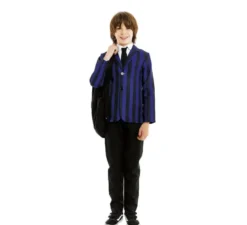 Costume uniforme scolastica oscura per bambini e adolescenti