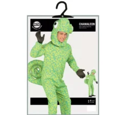 Costume verde camaleonte maculato per un uomo