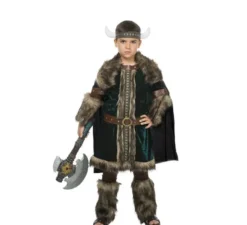 Costume verde vichingo per un ragazzo