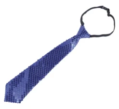 Cravatta con paillettes in vari colori di 35 cm