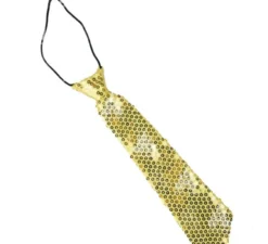 Cravatta con paillettes per bambini da 30 cm in diversi colori