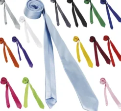 Cravatta fine di 75 cm in vari colori
