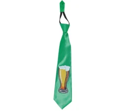Cravatta verde con stampa St. Patrick's Beer