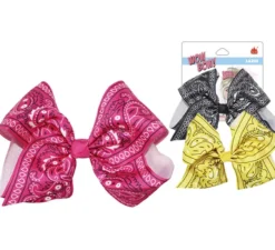 Cravatte 16 cm stampa Paisley in colori assortiti