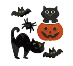 Decorazione in gel Gatto Felice 20x25 cm