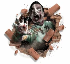 Decorazione Murale Adesiva Zombie 70X80 cm