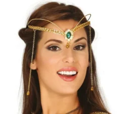 Diadema medievale metallico dorato