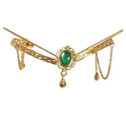 Diadema medievale metallico dorato