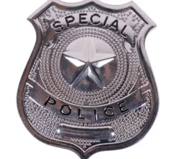 Distintivo metallico della polizia di 6 cm