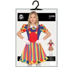 Divertente costume da clown per bambina
