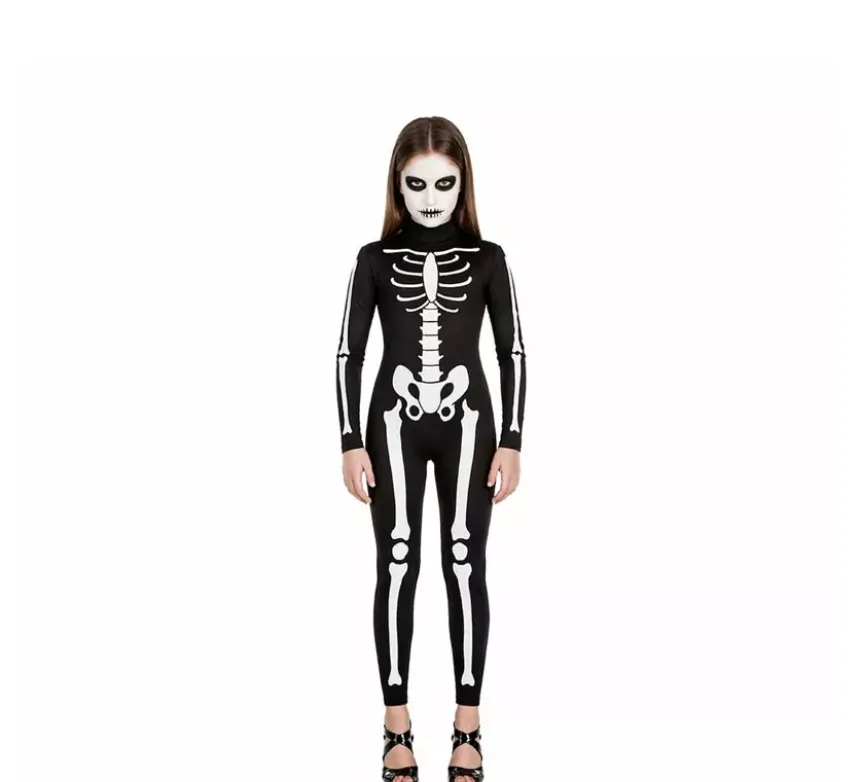 Donna di costume scheletro per donna