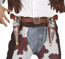 Due fondine con pistole da cowboy da 20 cm