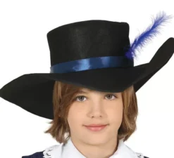 Elegante costume da moschettiere blu per bambino
