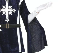 Elegante costume da moschettiere blu per bambino