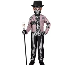 Elegante costume da scheletro per ragazzi