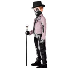 Elegante costume da scheletro per ragazzi