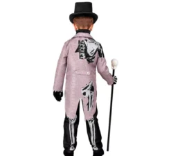 Elegante costume da scheletro per ragazzi
