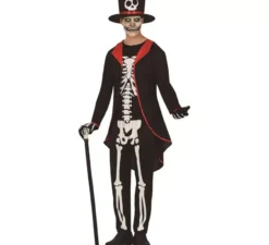 Elegante costume da scheletro per uomo