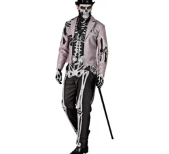Elegante costume da scheletro per uomo
