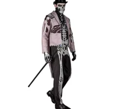 Elegante costume da scheletro per uomo