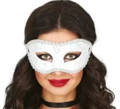 Elegante maschera bianca per adulti