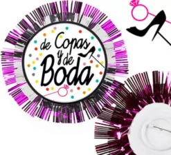 Escarapela ragazze Coppe e sposa 14 cm
