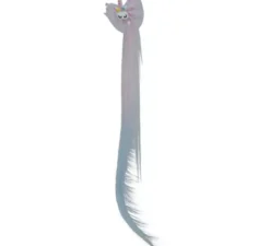 Extension per capelli rosa con unicorno, 35 cm