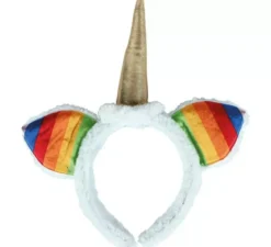 Fascia con orecchie e corno di unicorno