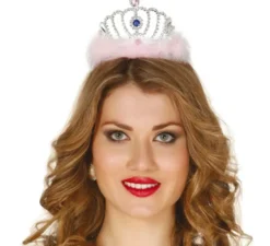 Fascia d'argento con piume