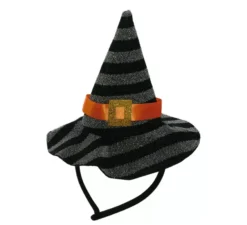 Fascia mini cappello strega Argento / Nero