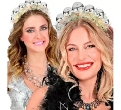 Fascia per capelli a forma di palla da discoteca