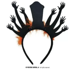 Fascia per capelli con lapide con zombie