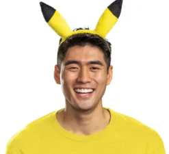 Fascia per capelli con orecchie di Pokemon Pikachu per bambini