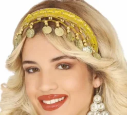 Fascia per capelli Zingara Arab Coin in vari colori per adulti