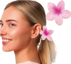 Fermaglio per capelli fiore da 8 cm in vari colori